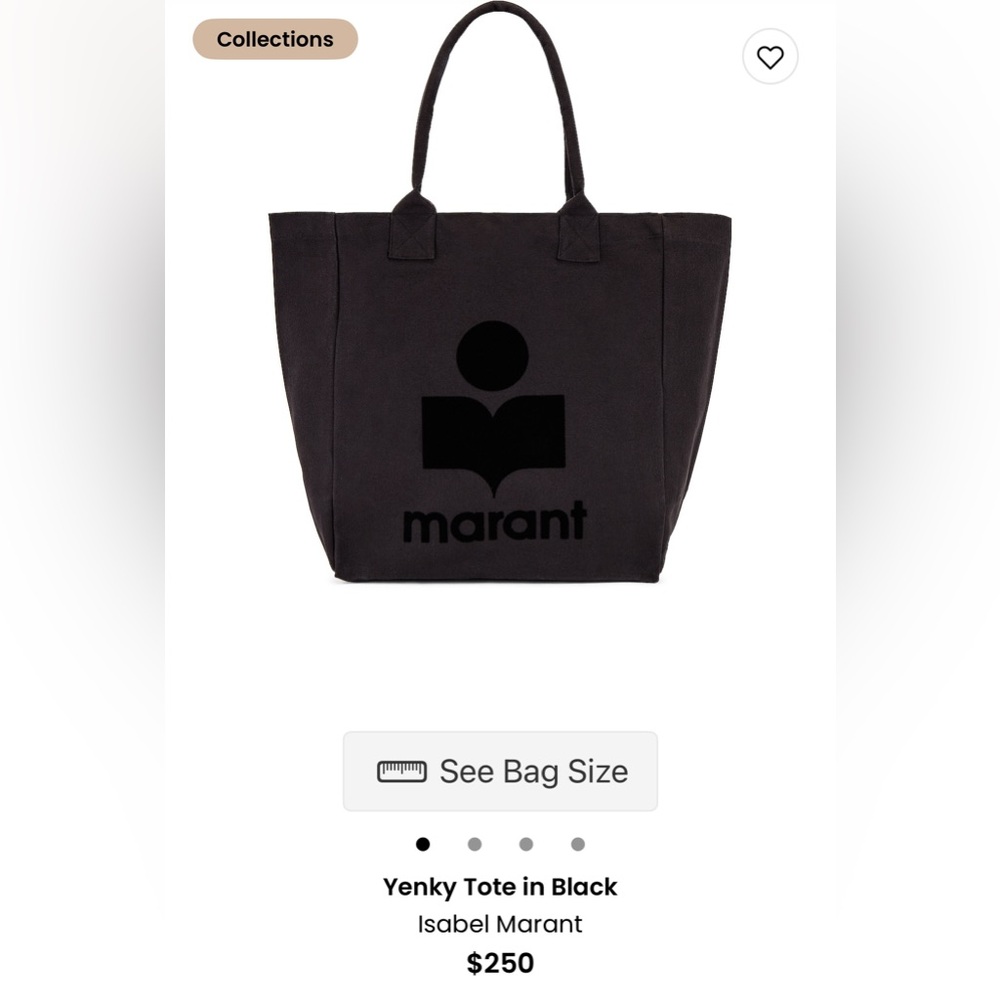 Isabel Marant Black Tote Bag